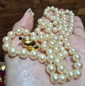 Carolee Double-Strand Pearl Necklace with Gold Clasp